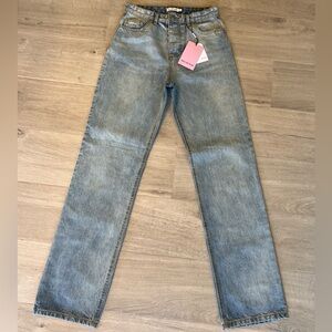 Avec Les Filles High-Waisted Straight Jeans - Size 27, NWT